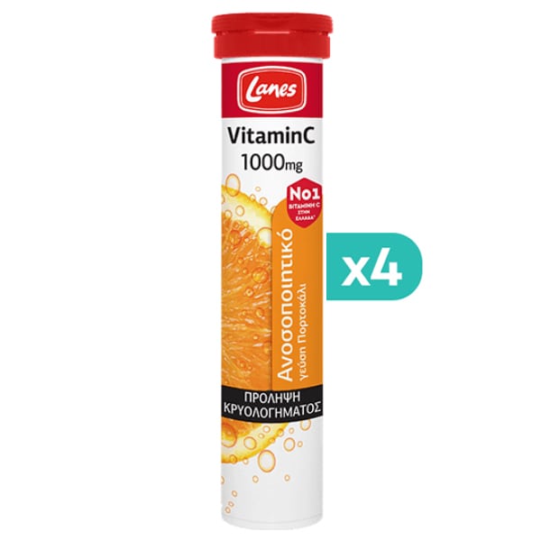 4x Lanes Vitamin C 1000mg 4x20eff.tabs