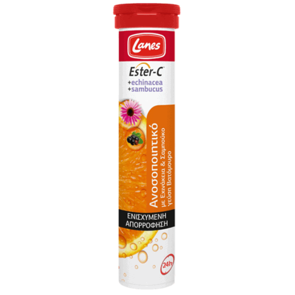 Lanes Ester-C Echinacea & Sambucus 20 tableta efektive