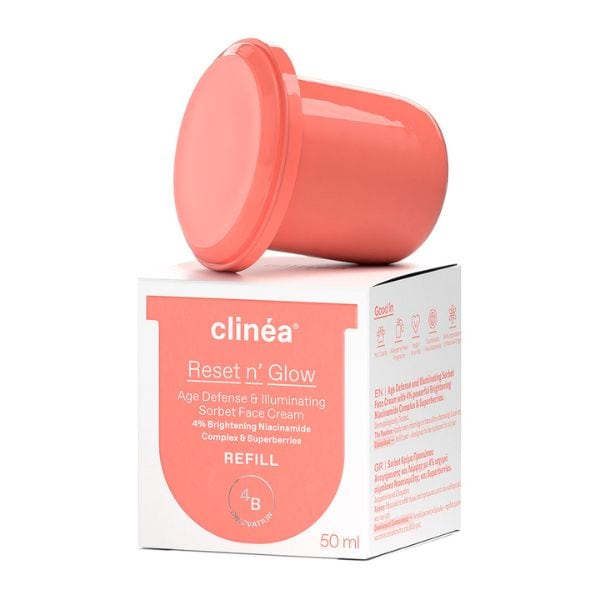 Clinea Reset n' Glow Age-Defense & Illuminating Sorbet Face Cream Refill 50 ml