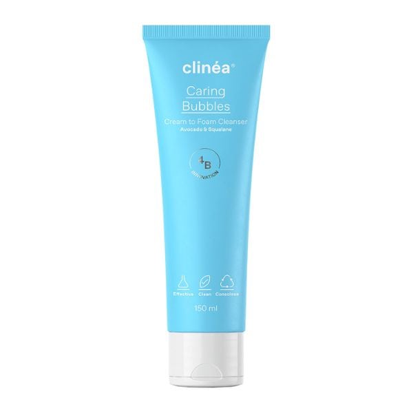 Clinea Caring Bubbles Cream to Foam Cleanser 150 ml
