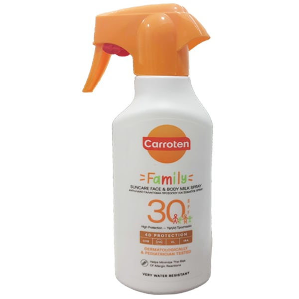 Carroten Family Suncare Face & Body Milk Spray SPF30 270 ml