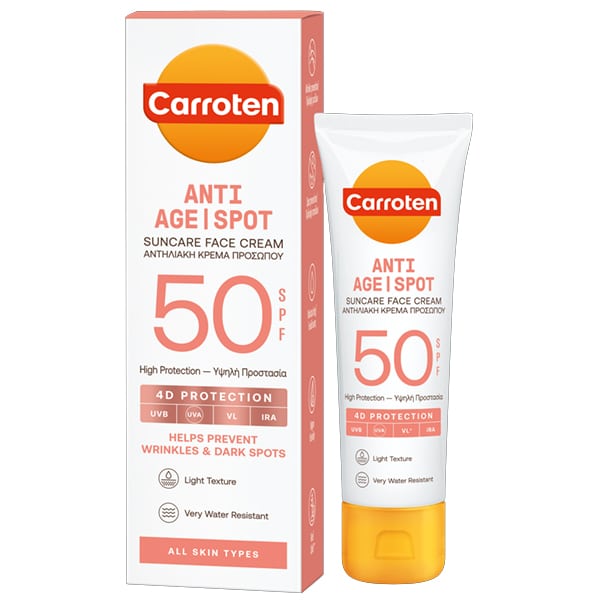 Carroten Anti Age Spot Suncare Face Cream SPF50 4D Protection 50 ml