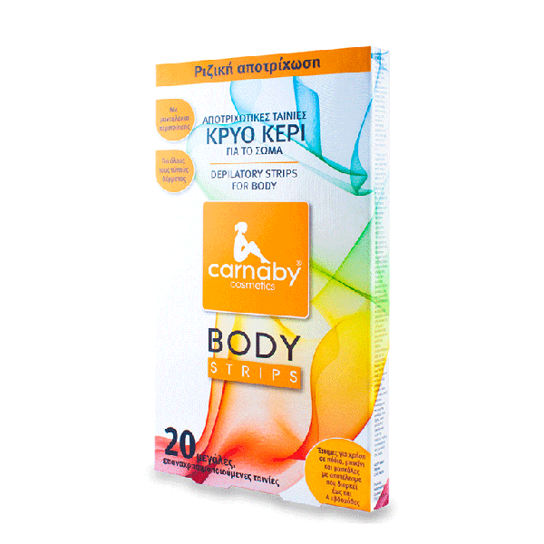 Carnaby Body Strips Cold Wax Depilatory Strips for the Body 20 copë
