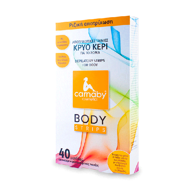 Carnaby Body Strips Cold Wax Depilatory Strips for the Body 40 copë