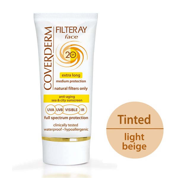 Coverderm Filteray Face Tinted Sunscreen Light Beige SPF20 50 ml