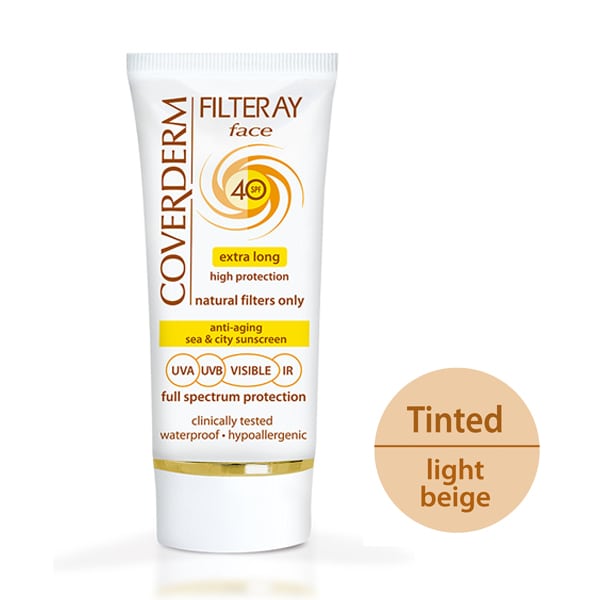 Coverderm Filteray Face Tinted Sunscreen Light Beige SPF40 50 ml