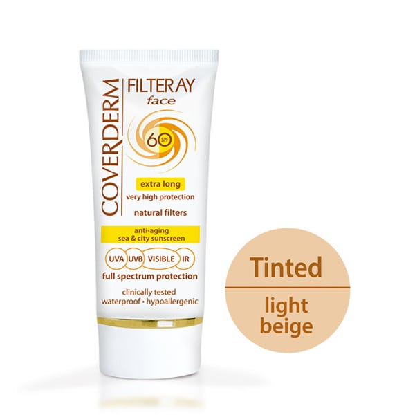Coverderm Filteray Face Tinted Sunscreen Light Beige SPF60 50 ml