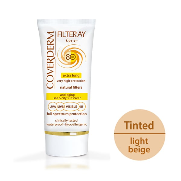 Coverderm Filteray Face Tinted Sunscreen Light Beige SPF80 50 ml