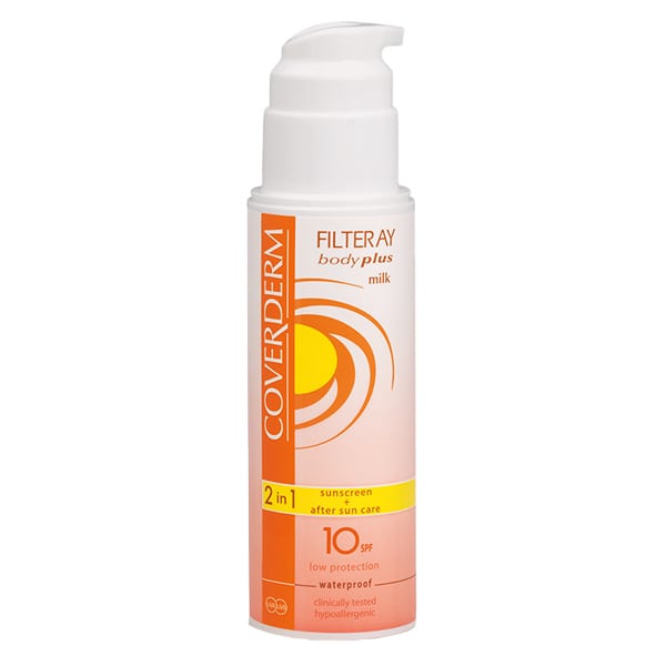 Coverderm Filteray Body Plus Milk 2in1 Sunscreen & After Sun SPF10 150 ml