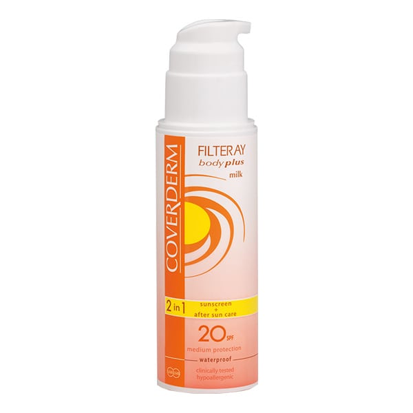 Coverderm Filteray Body Plus Milk 2in1 Sunscreen & After Sun SPF20 150 ml