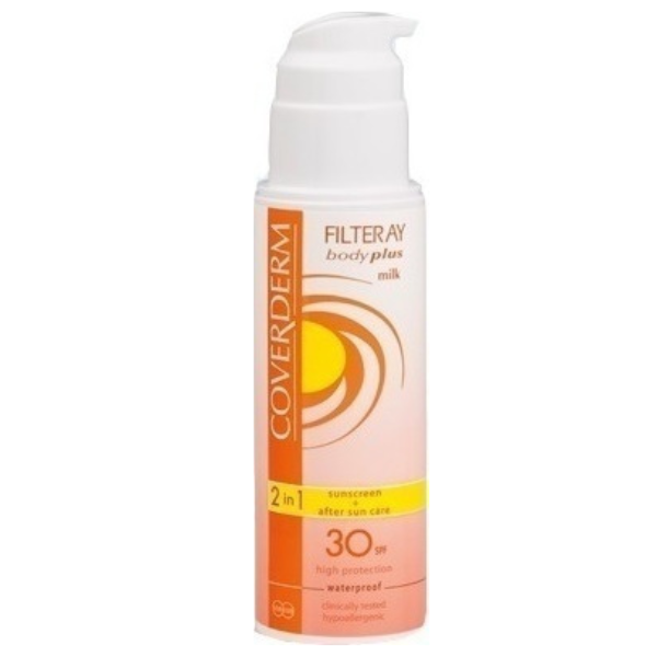 Coverderm Filteray Body Plus Milk 2in1 Sunscreen & After Sun SPF30 150 ml