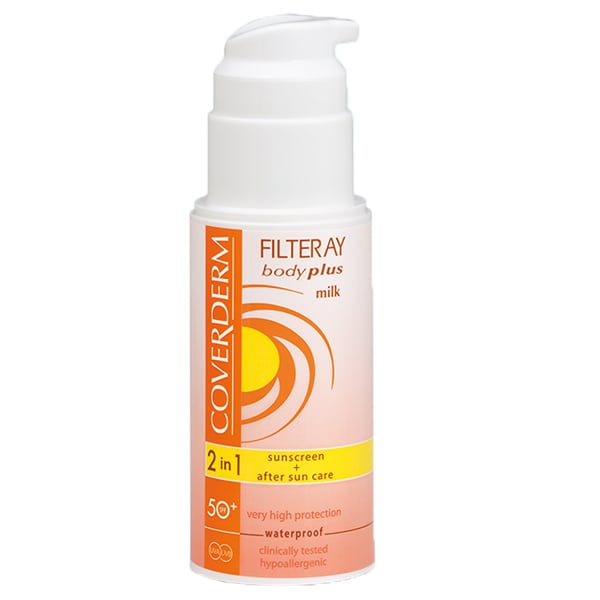 Coverderm Filteray Body Plus Milk 2in1 Sunscreen & After Sun SPF50+ 100 ml