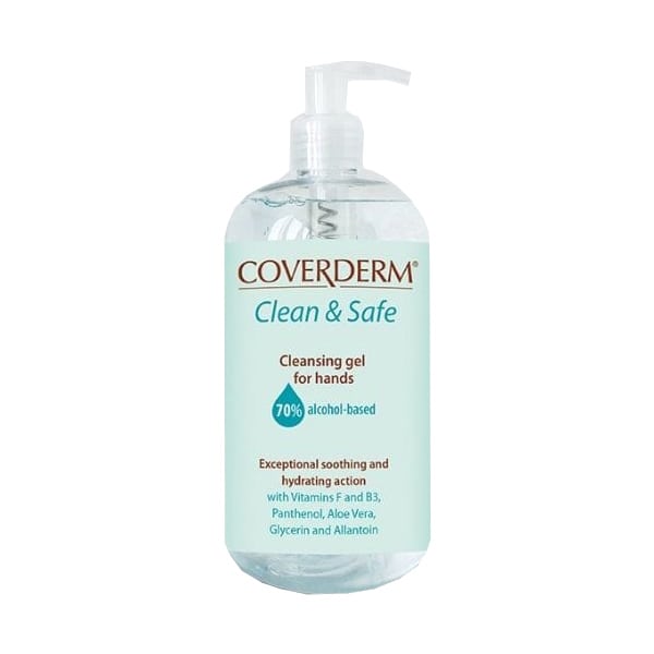 Coverderm Clean & Safe Cleaning Gel for Hands 70% 500 ml
