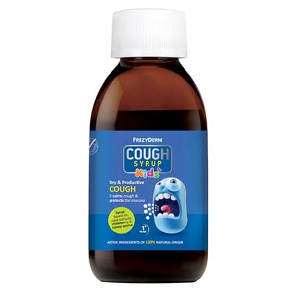 Frezyderm Cough Syrup Kids with Strawberry & Honey 182gr