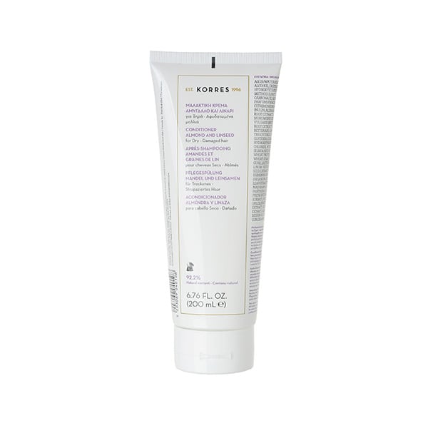 Korres Almond & Linseed Conditioner for Dry/Damaged Hair 200 ml