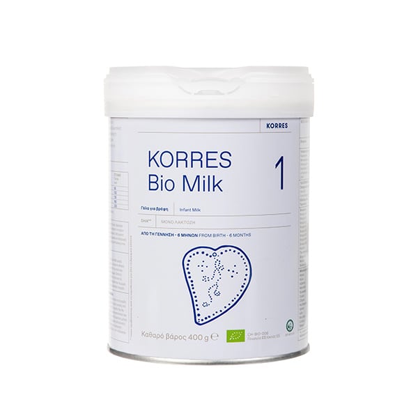 Korres Bio Milk 1 Organic Cow Milk for Infants (0-6 months) 400gr