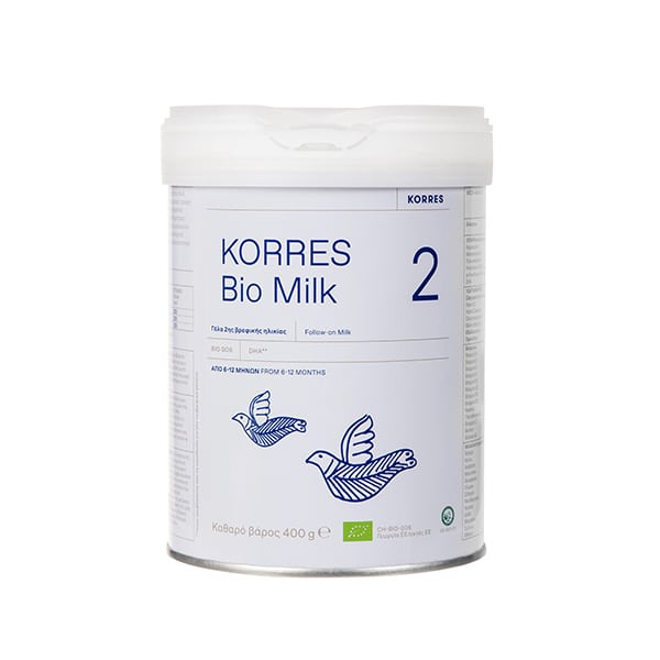 Korres Bio Milk 2 Organic Cow Milk for Infants (6-12 months) 400gr