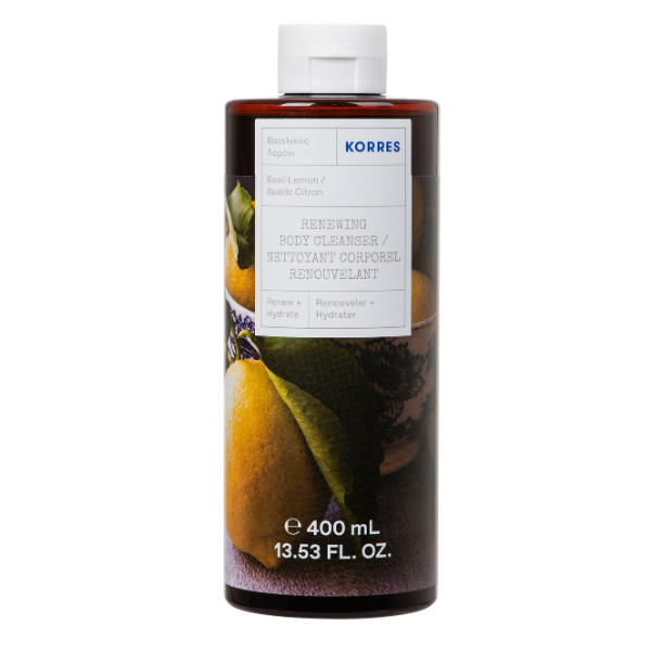 Korres Renewing Body Cleanser Basil Lemon 400 ml