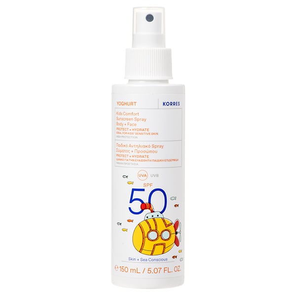 Korres Yoghurt Kids Sunscreen Spray for Body & Face SPF50 150 ml