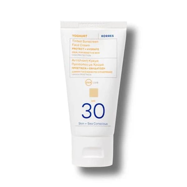 Korres Yoghurt Tinted Sunscreen Face Cream SPF 30 50 ml