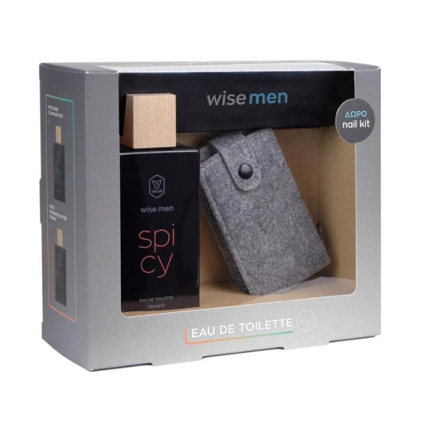 Vican Promo Wise Men Eau de Toilette Spicy, 100ml & Nail Kit 1 set
