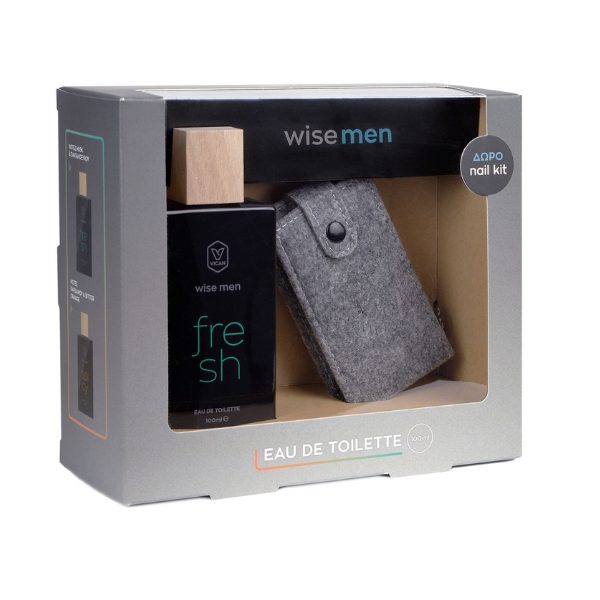 Vican Promo Wise Men Eau de Toilette Fresh, 100ml & Nail Kit 1 set