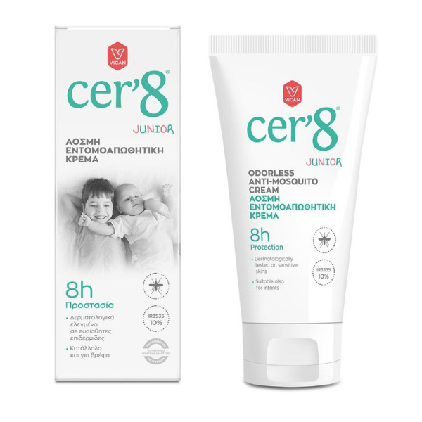 Cer'8 Junior Odorless Anti-Mosquito Cream 150 ml