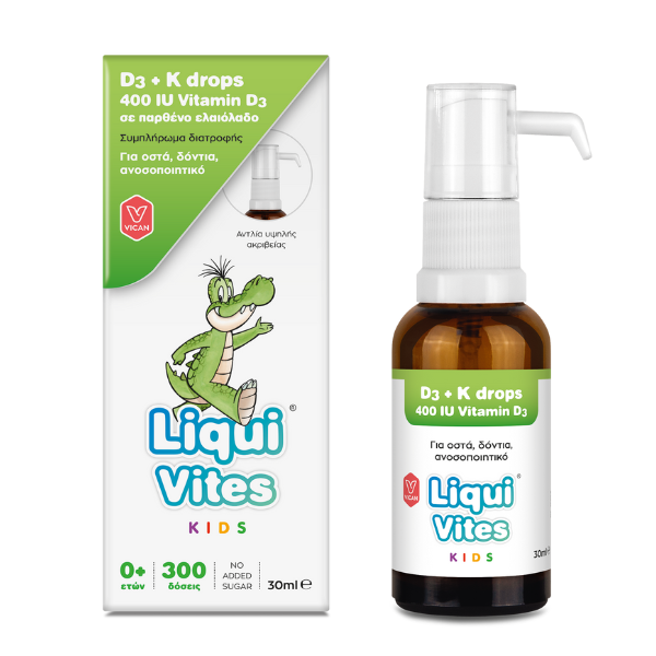 Liqui Vites Kids D3 400IU + K Drops 30 ml