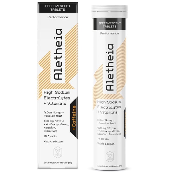 Aletheia High Sodium Electrolytes + Vitamins + Caffeine 18eff.tabs