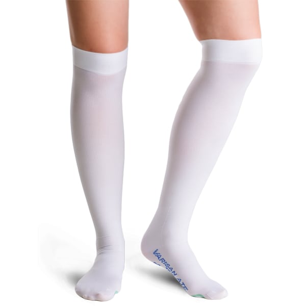 Varisan A.T.E. Below Knee Compression Stockings White 18mmHg 1 palë
