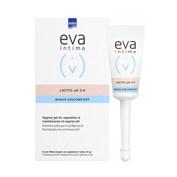 Intermed Eva Intima Lactic Vaginal Gel pH 3.8 Minor Discomfort 9x5ml
