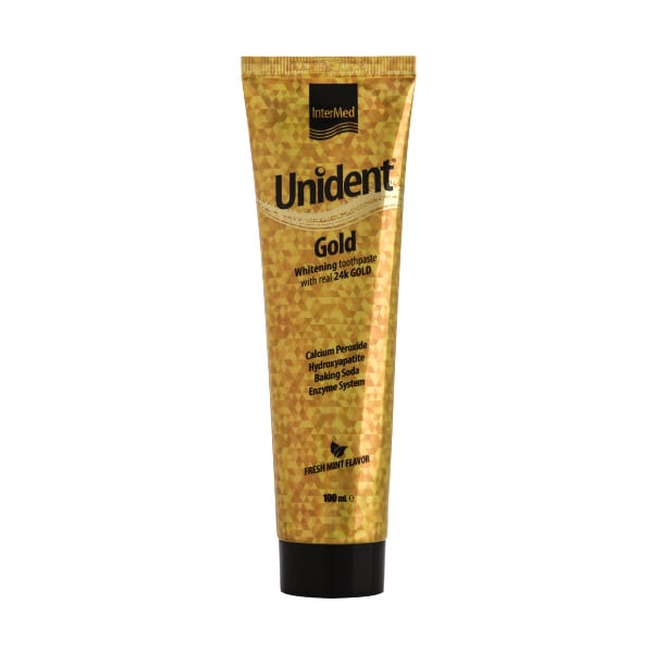 Intermed Unident Gold Whitening Toothpaste 100 ml