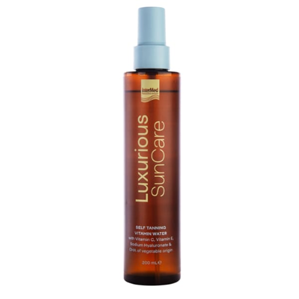 Intermed Luxurious Sun Care Self Tanning Vitamin Water Transparent Spray 200 ml