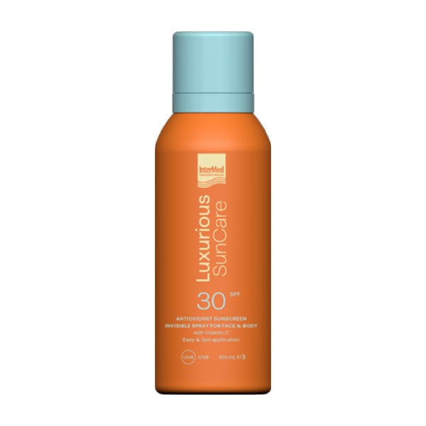 Intermed Luxurious Sun Care Antioxidant Sunscreen Invisible Spray for Face & Body SPF30 100 ml