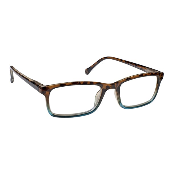 Eyelead E153 Unisex Horn-Rimmed Reading Glasses Tortoiseshell-Blue 1 copë - Guaskë breshke - Blu