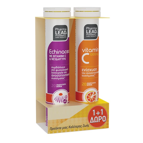 Pharmalead Promo 1+1 Echinacea & Vitamin C 1000mg 2x20 eff.tabs