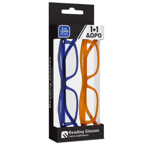 Eyelead Promo (1+1) Reading Glasses Honey & Blue, 2pcs 1 set
