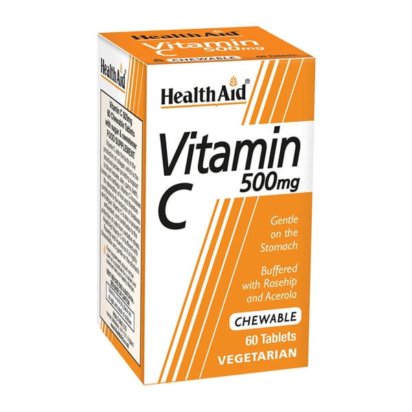 Health Aid Vitamin C 500mg 60 tableta përtypëse