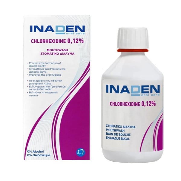 Inaden Chlorhexidine 0.12% Mouthwash Oral Solution with Chlorhexidine 250 ml