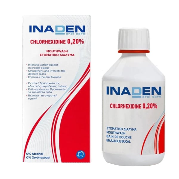 Inaden Chlorhexidine 0.20% Mouthwash 250 ml