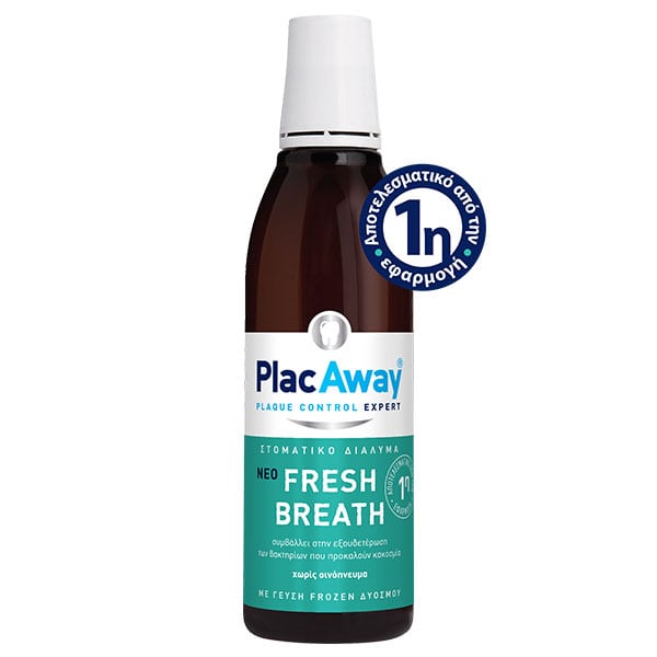 Plac Away Fresh Breath Mouthwash Frozen Mint Flavor 250 ml