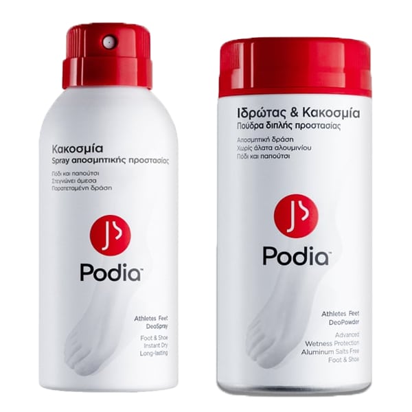 Podia Promo Athlete's Feet DeoSpray, 150ml & Athlete's Feet DeoPowder, 100g 1 set