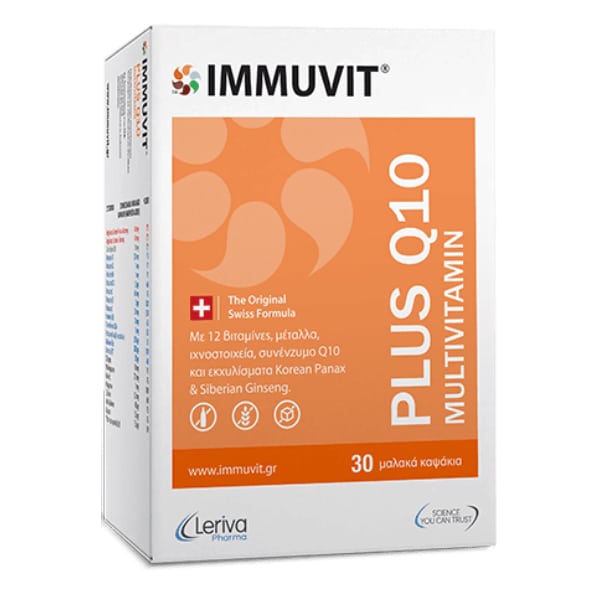 Leriva Pharma Immuvit Plus Q10 Multivitamin 30 kapsula