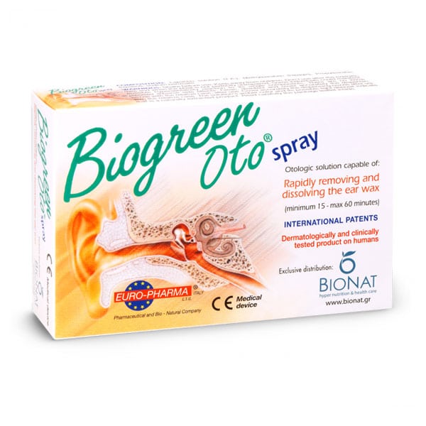 Bionat Biogreen Oto Spray for Ear Wax Removal 13 ml