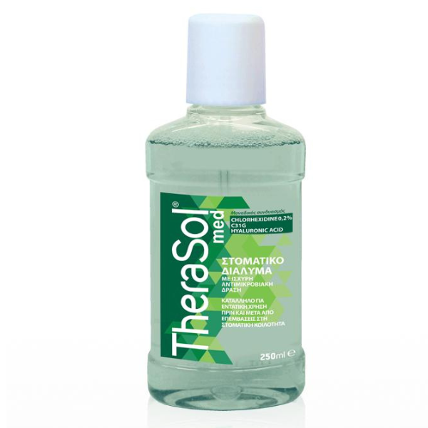 TheraSol Med Chlorhexidine 0.2% Strong Antimicrobial Mouthwash 250 ml
