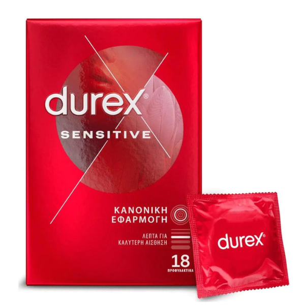 Durex Sensitive Thin Feel Condoms 18 copë