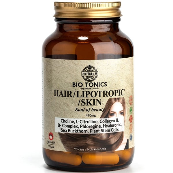 Bio Tonics Hair Lipotropic Skin 470mg 90 ndeshje