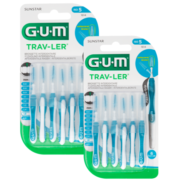 Gum 1614 Trav-ler Promo (-50% on the 2nd product) Interdental Brush 1.6mm 2x6 copë