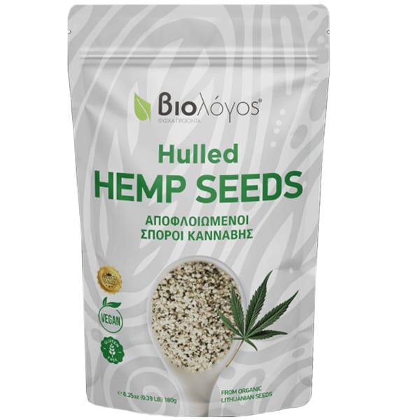 Biologos Hulled Hemp Seeds 180gr