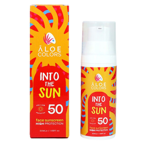 Aloe Colors Into The Sun Face Sunscreen SPF50 50 ml